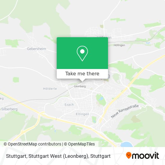 Stuttgart, Stuttgart West (Leonberg) map