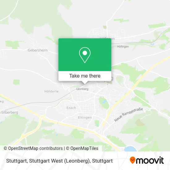 Карта Stuttgart, Stuttgart West (Leonberg)