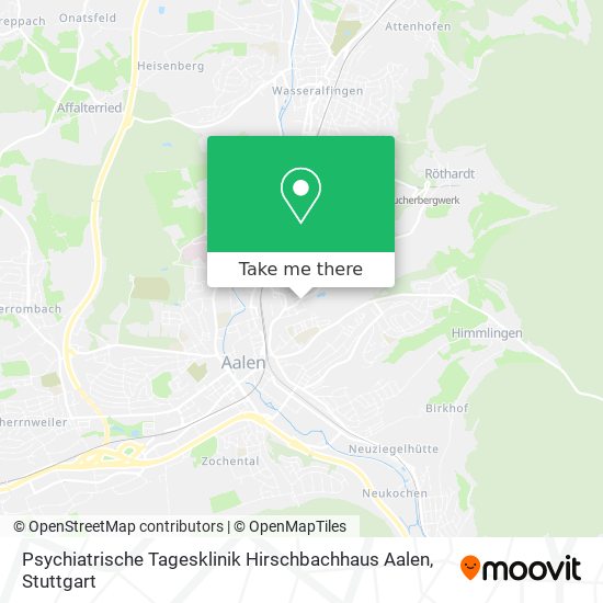 Psychiatrische Tagesklinik Hirschbachhaus Aalen map