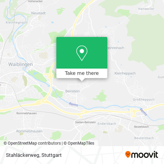 Stahläckerweg map