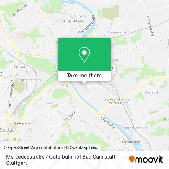 Mercedesstraße / Güterbahnhof Bad Cannstatt map