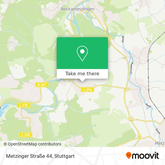 Metzinger Straße 44 map