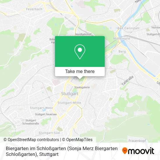 Карта Biergarten im Schloßgarten (Sonja Merz Biergarten Schloßgarten)