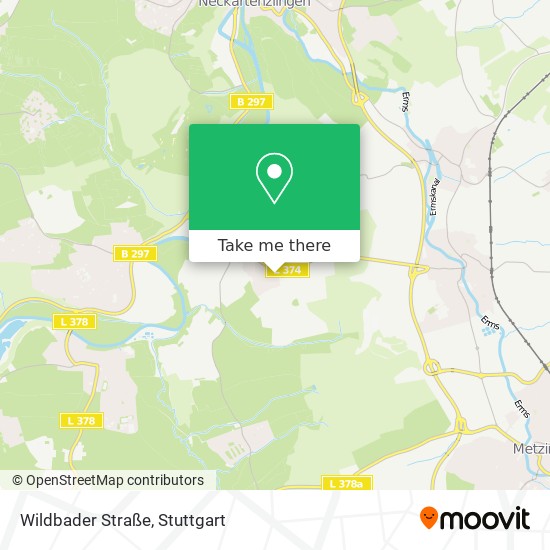 Карта Wildbader Straße