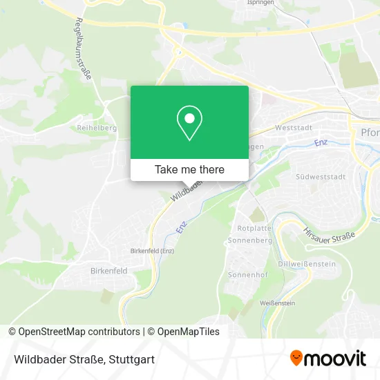 Карта Wildbader Straße