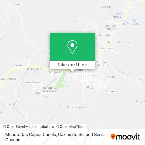 Mundo Das Capas Canela map