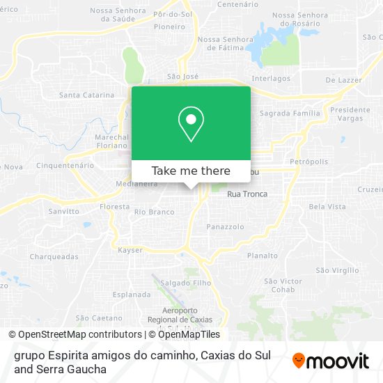 grupo Espirita amigos do caminho map