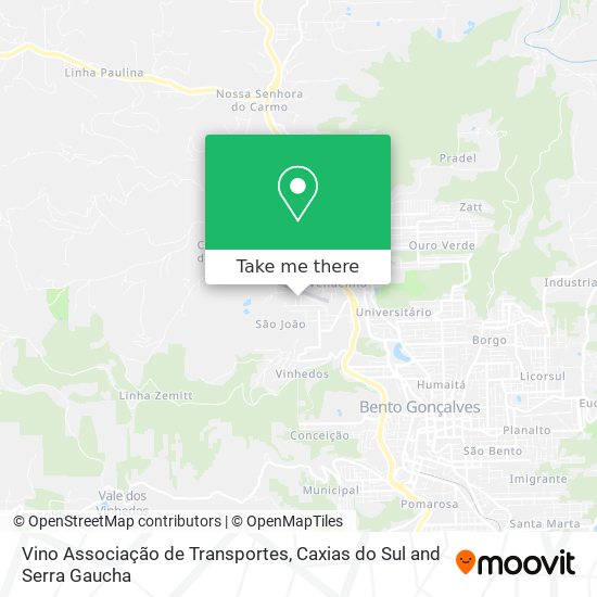 Vino Associação de Transportes map