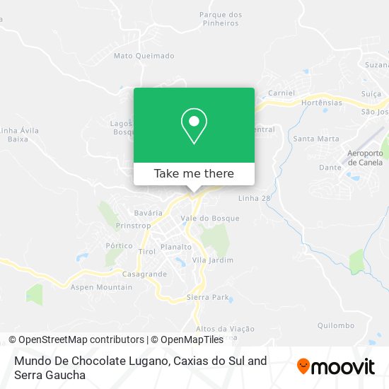 Mundo De Chocolate Lugano map