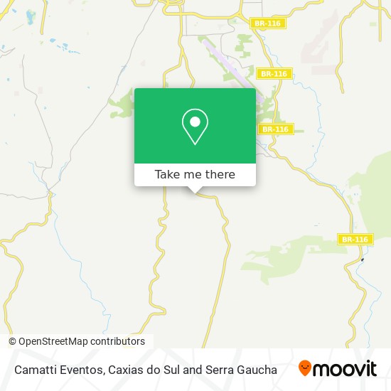 Camatti Eventos map