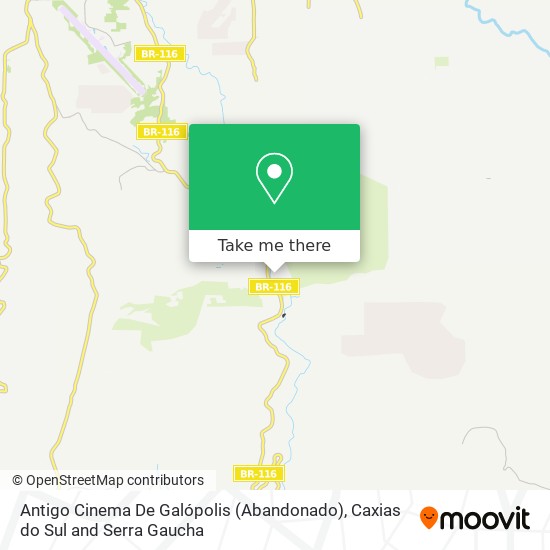 Antigo Cinema De Galópolis (Abandonado) map