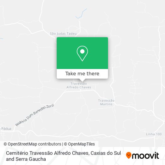 Cemitério Travessão Alfredo Chaves map