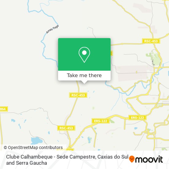 Clube Calhambeque - Sede Campestre map