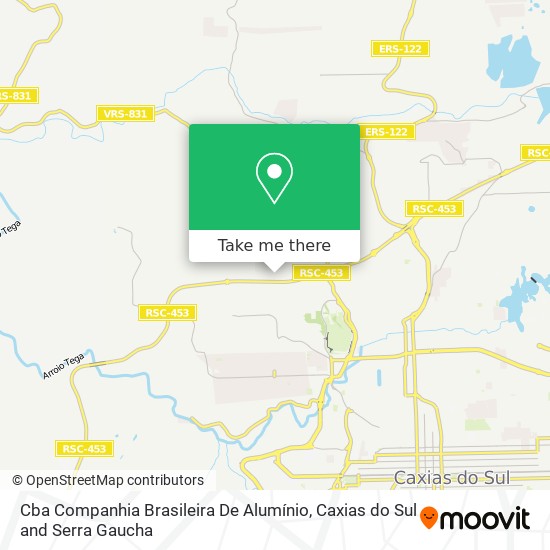 Cba Companhia Brasileira De Alumínio map