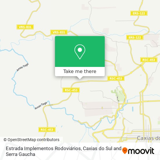 Estrada Implementos Rodoviários map