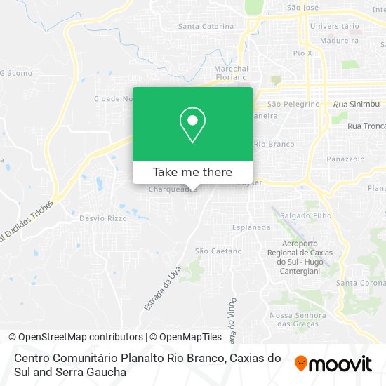 Mapa Centro Comunitário Planalto Rio Branco