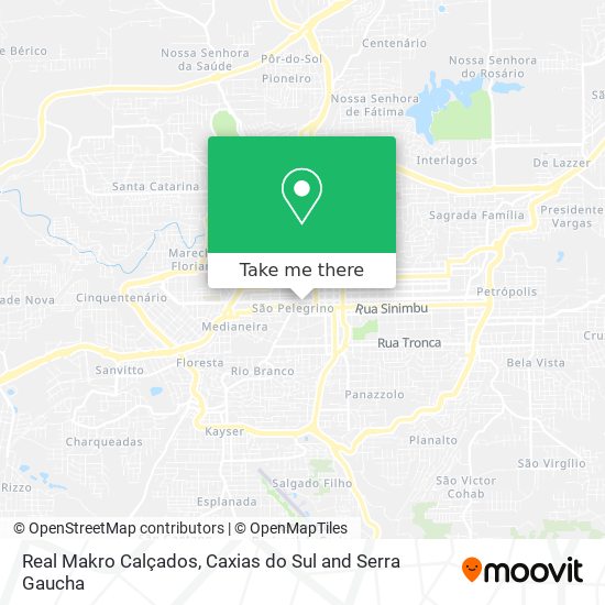 Real Makro Calçados map