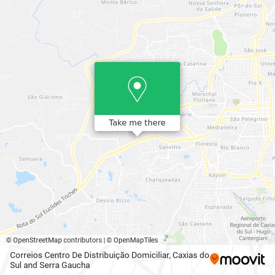 Correios Centro De Distribuição Domiciliar map
