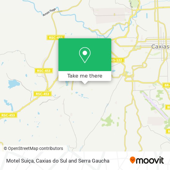 Motel Suiça map