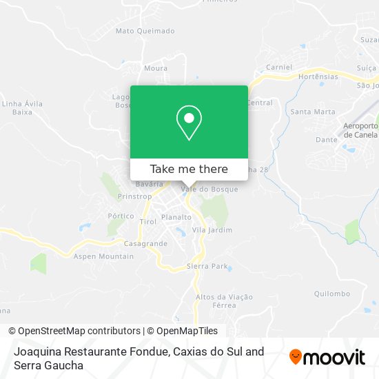 Joaquina Restaurante Fondue map