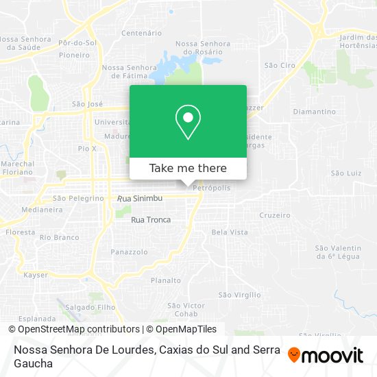 Nossa Senhora De Lourdes map