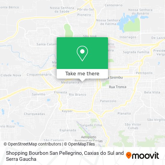 Shopping Bourbon San Pellegrino map