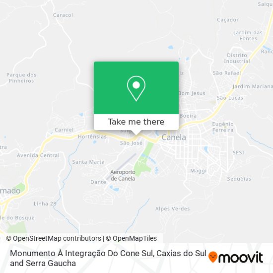 Monumento À Integração Do Cone Sul map