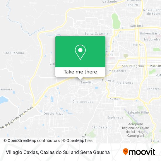 Mapa Villagio Caxias