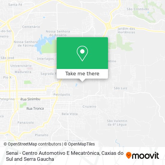 Mapa Senai - Centro Automotivo E Mecatrônica