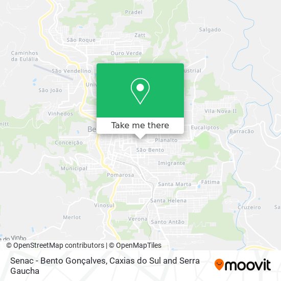 Senac - Bento Gonçalves map