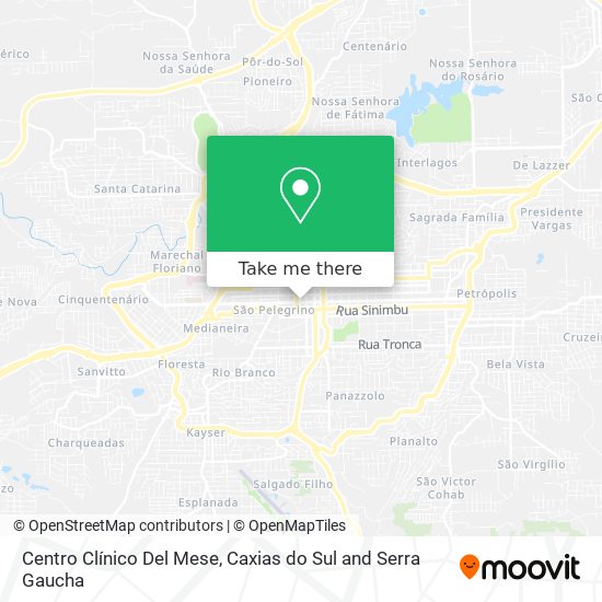 Centro Clínico Del Mese map