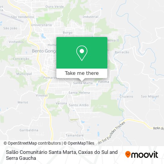 Salão Comunitário Santa Marta map