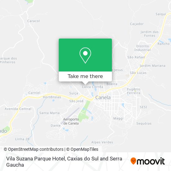 Vila Suzana Parque Hotel map