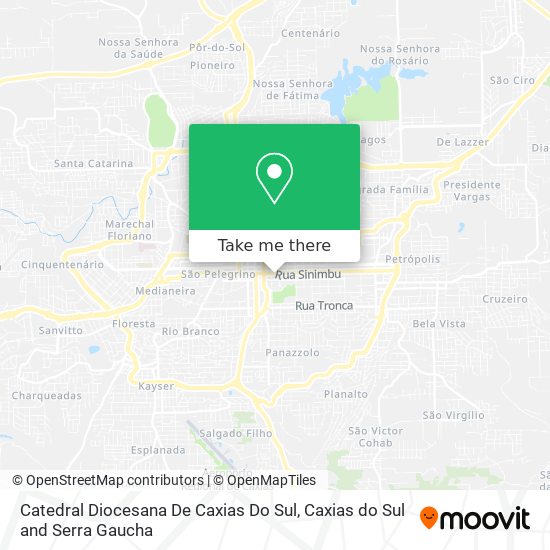 Mapa Catedral Diocesana De Caxias Do Sul