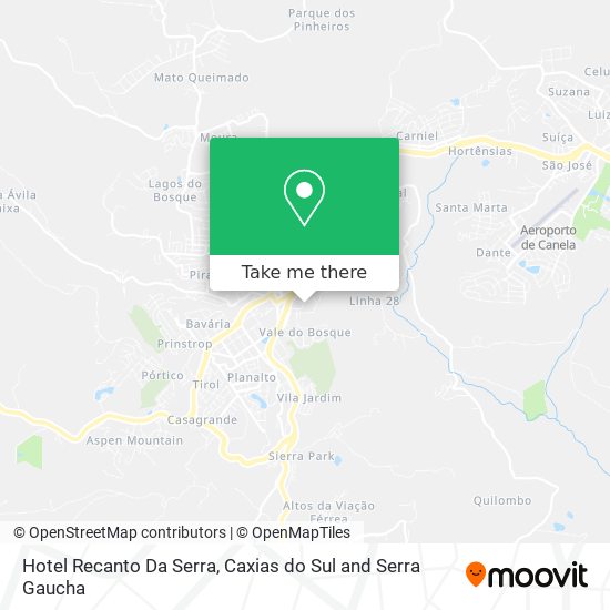 Hotel Recanto Da Serra map