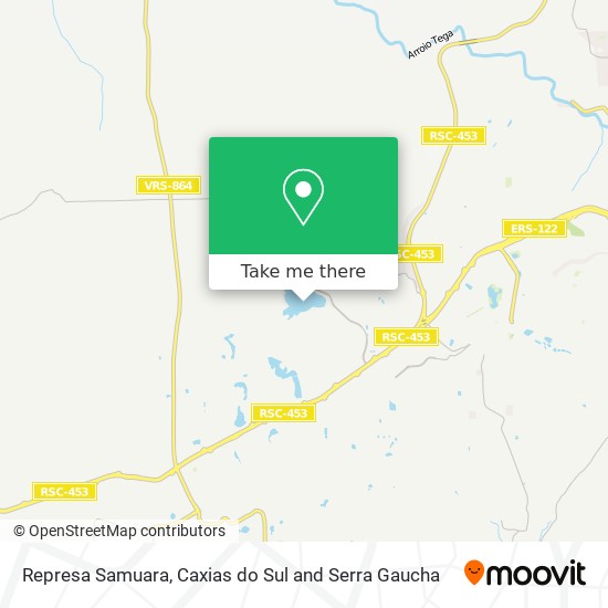 Represa Samuara map