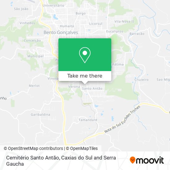 Cemitério Santo Antão map
