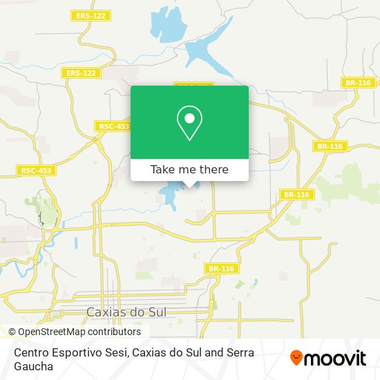 Centro Esportivo Sesi map