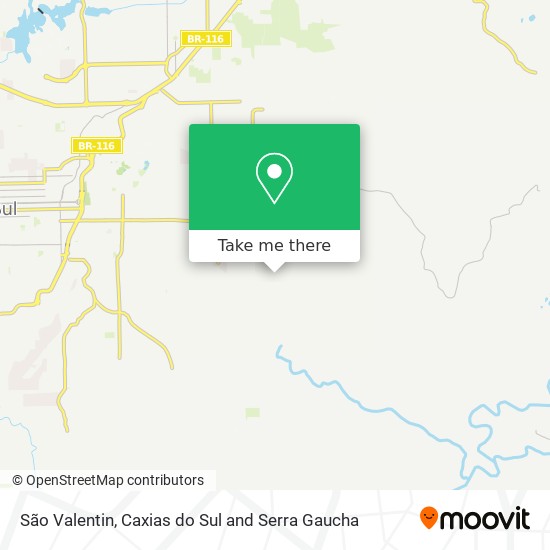 São Valentin map