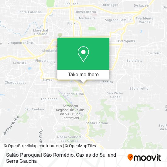 Salão Paroquial São Romédio map