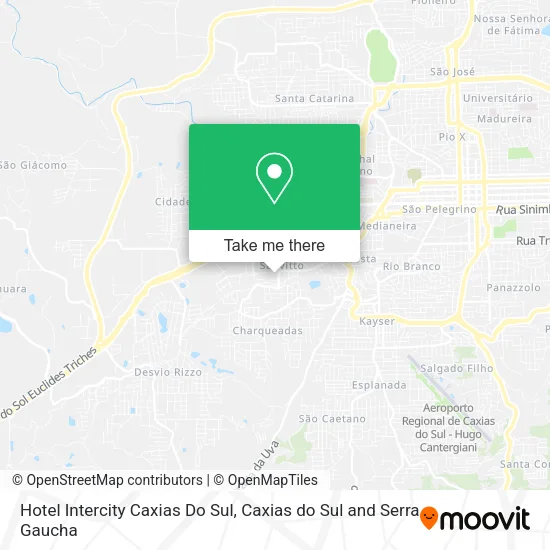 Hotel Intercity Caxias Do Sul map