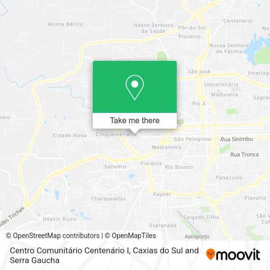 Mapa Centro Comunitário Centenário I