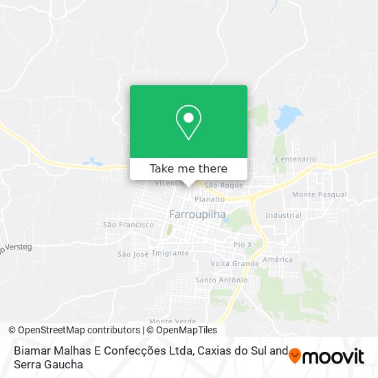 Mapa Biamar Malhas E Confecções Ltda