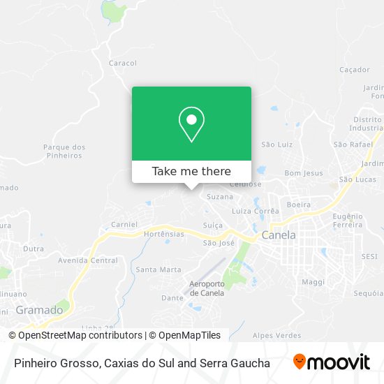 Pinheiro Grosso map