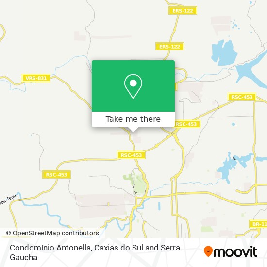 Condomínio Antonella map