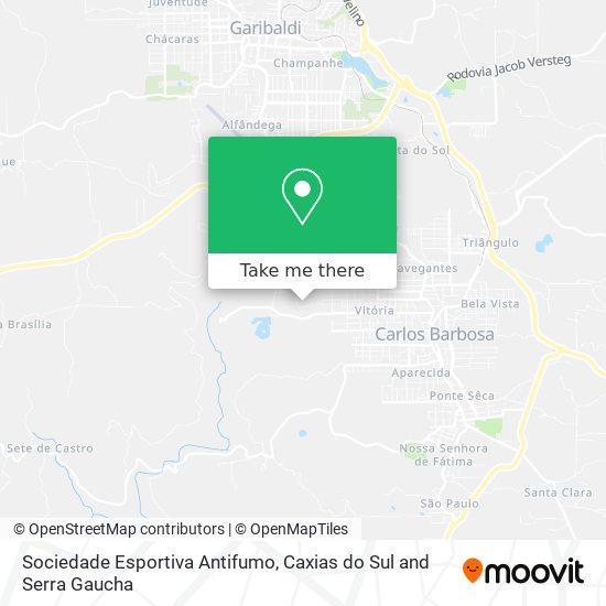 Sociedade Esportiva Antifumo map