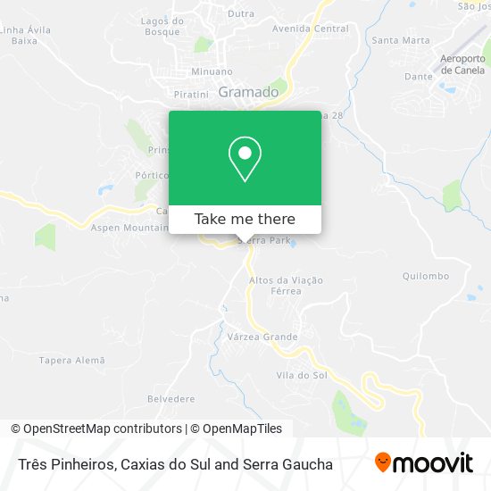 Mapa Três Pinheiros