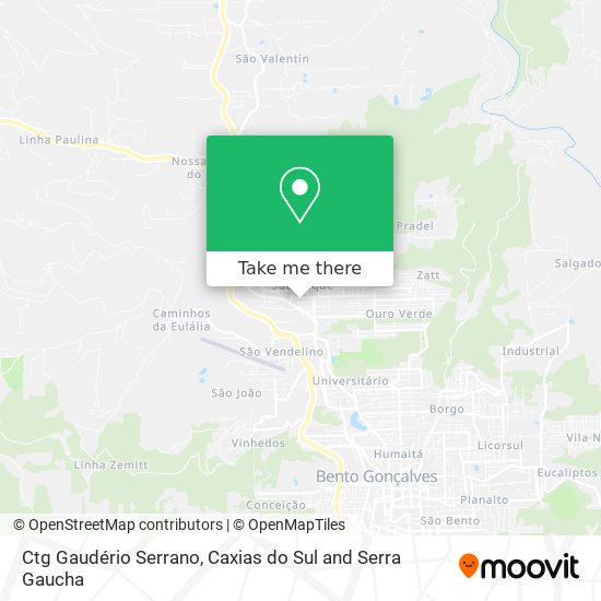 Ctg Gaudério Serrano map