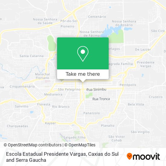 Mapa Escola Estadual Presidente Vargas