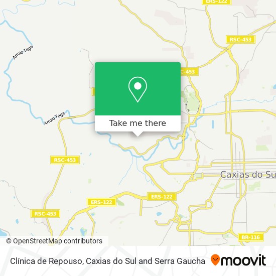 Clínica de Repouso map